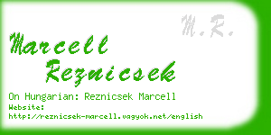 marcell reznicsek business card